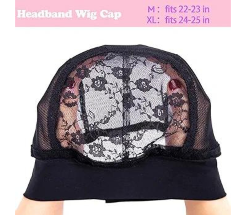 2 Pcs Headband Wig Cap for Wig Making 